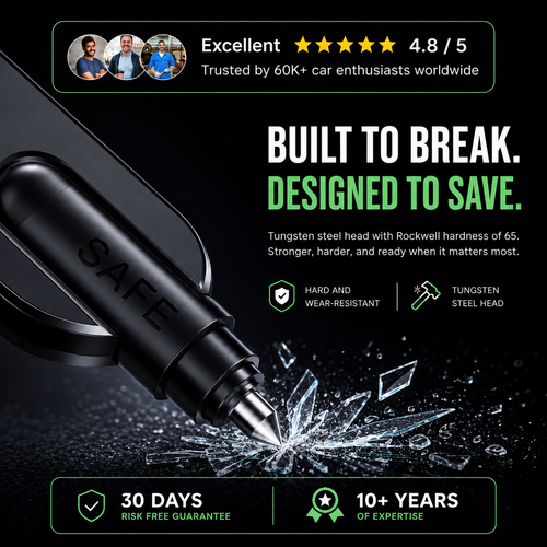 Multi-functional Window Breaking Machine Two-in-one Emergency Safety Hammer